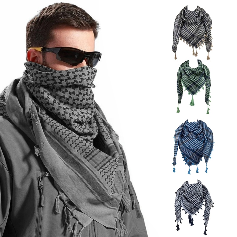 KIN Shemagh Chiến Thuật Khăn Sa Mạc Thoáng KhíKeffiyeh Khăn Quấn Cho Nam Nữ Đầu Sa Mạc Cổ Khăn Unise