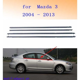 Set 4 dây viền cửa sổ xe ô tô mazda 3 2004 2005 2006 2007 2008 2009 2010 2011 2012 2013