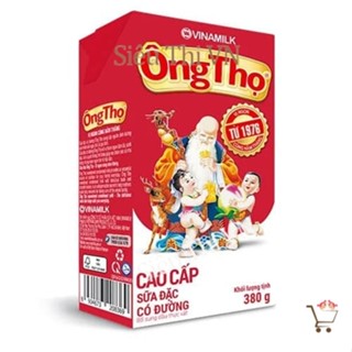 Sữa đặc có đường Hộp Giấy sữa Ông Thọ Đỏ 380g DATE MỚI