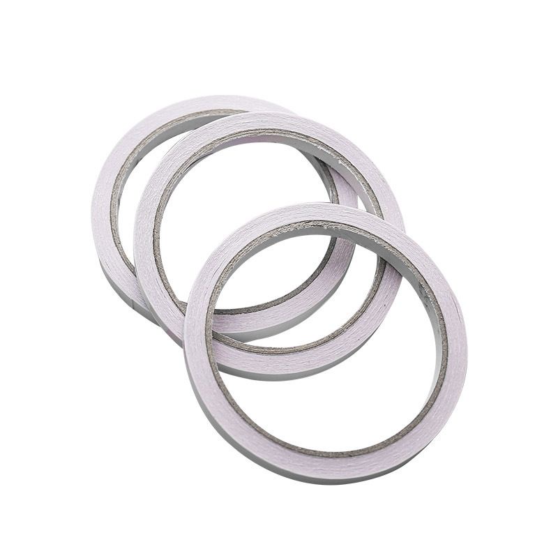 Cuộn băng keo 2 mặt siêu dính màu trắng khổ 1/1.5cm dài 8m