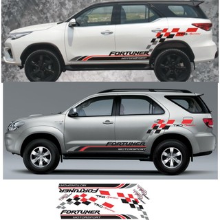 Tem dán sườn xe toyota fortuner, tem xe ô tô 7 chỗ tem dán sườn xe thể thao các dòng ford everest, mitsubishi, mazda