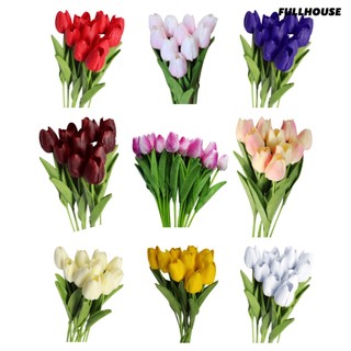 ☼set 10 bông hoa tulip giả trang trí tiệc cưới