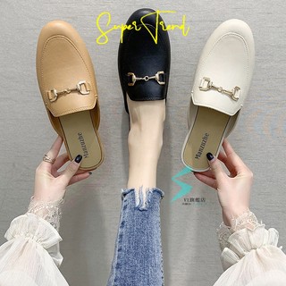 Giày lười đế phẳng bằng nhựa và cao su dành cho bạn nữ