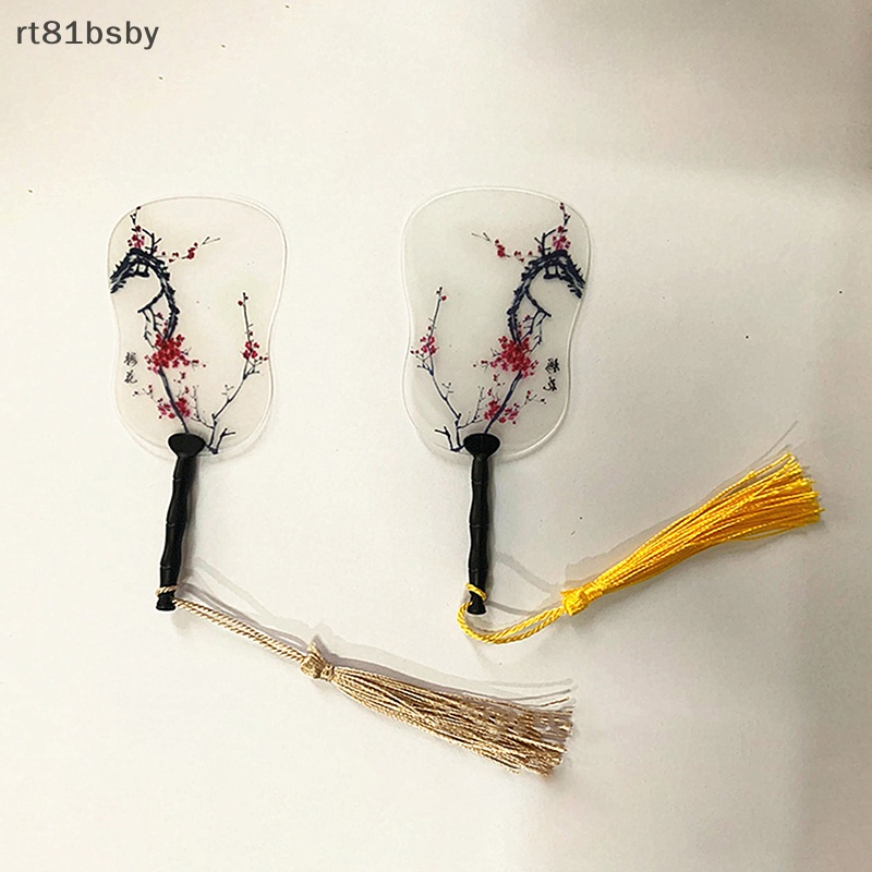 Rt Quạt Cầm Tay Hai Mặt Phong Cách Trung Hoa Cổ Điển 3.3g vn