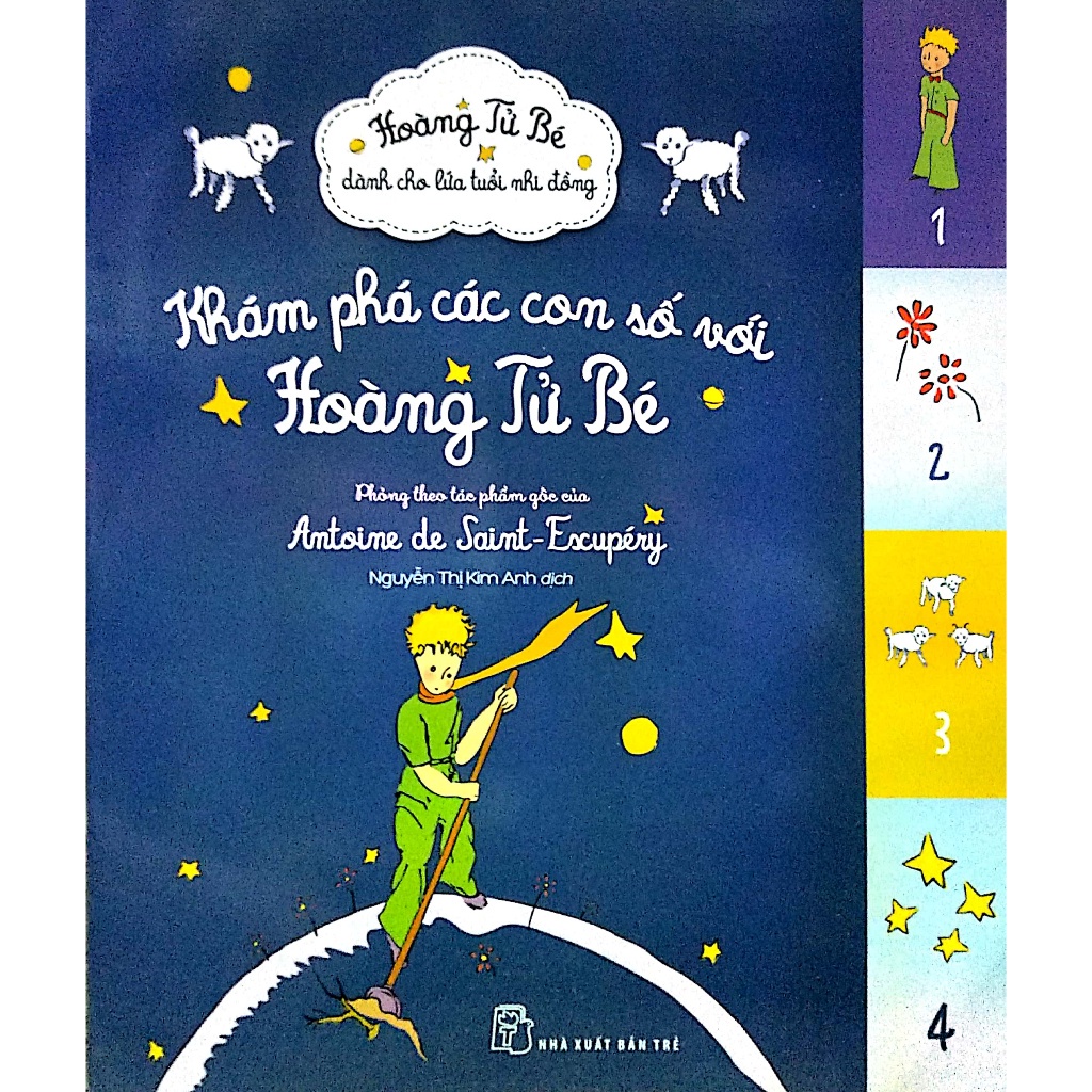 Sách Hoàng Tử Bé dành cho lứa tuổi nhi đồng - Khám phá các con số với Hoàng Tử Bé  - Bản Quyền