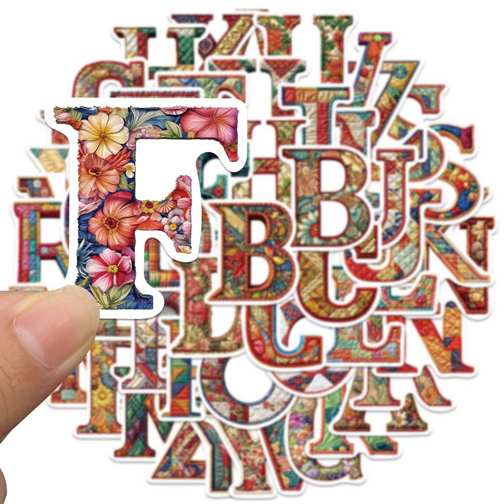 Bộ 52 Miếng Dán In Chữ Tiếng Anh Chống Thấm Nước Dùng Trang Trí Nón Bảo Hiểm / Bút Chì