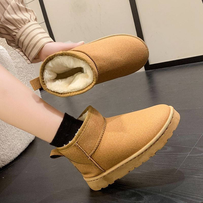 🔥Hàng có sẵn🔥 Giày Boot Lông Xù Phong Cách Hàn Quốc Thời Trang Mới Cho Nữ