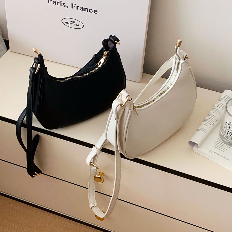 Túi Đeo Chéo Da pu Màu Trơn Dung Tích Lớn Thời Trang Cho Nữ