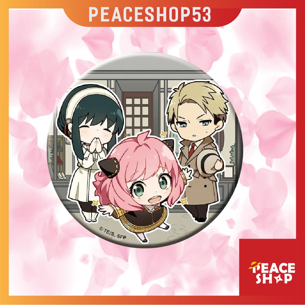 Huy hiệu Spy x Family Anya Lấp Lánh Huy Hiệu Anime Spy x Family Phụ Kiện Anime Manga Ver 4 HH40