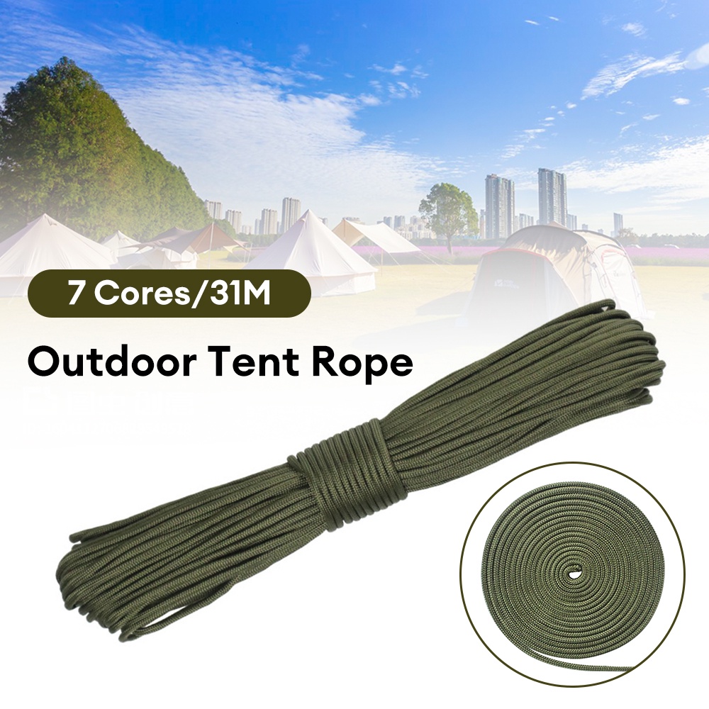 Dây Dù 31m 7 Lõi 550 paracord 4mm Đa Ứng Dụng Cho Hoạt Động Ngoài Trời