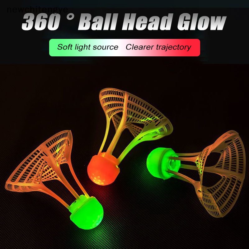 1 Quả Cầu Lông Nhựa nylon Phát Sáng Trong Tối Chống Gió
