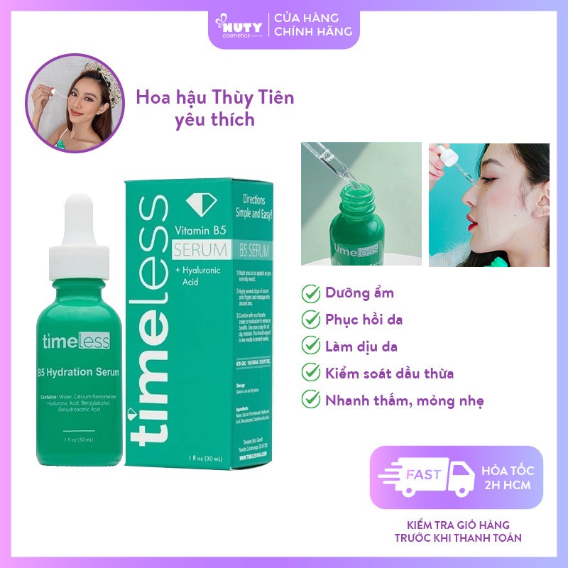 Tinh Chất Timeless Vitamin B5 + Hyaluronic Acid (30ml)