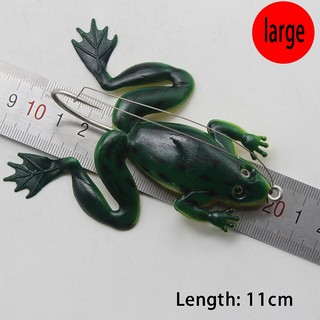 Mồi Câu Cá Giả Hình Con Ếch Bằng silicone 4.5g / 6cm