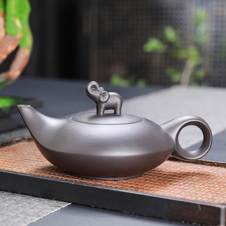 Ấm trà tử sa quặng thô cao cấp dụng cụ trà công phu thủ công ấm trà tử sa bán buôn ấm gia dụng