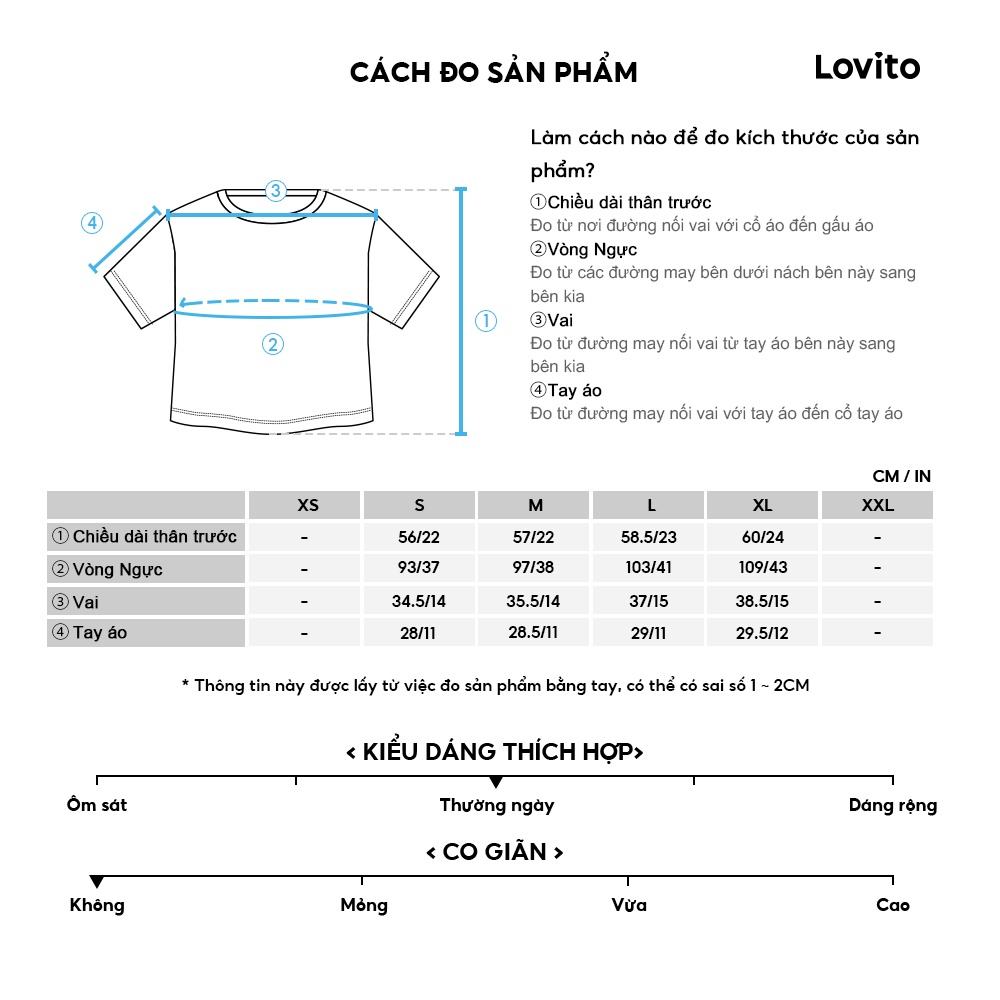 Lovito Áo thêu ngọc trai phía trước trơn có nút đơn giản cho nữ LNE37349 (Trắng)