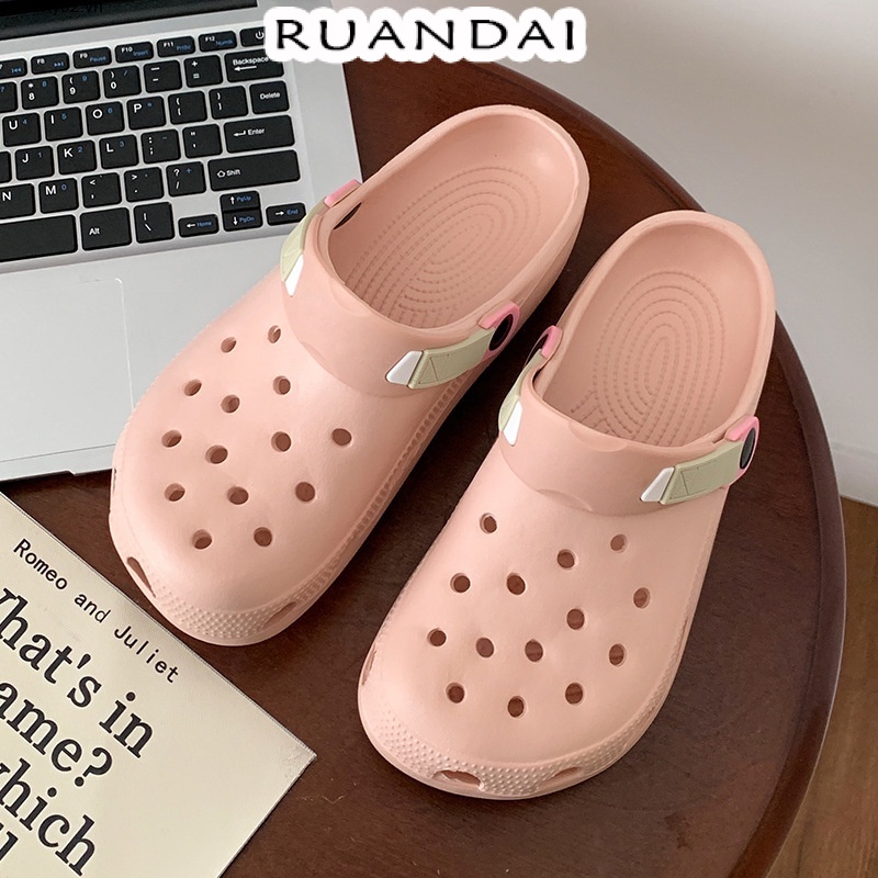 RUANDAI dép sandal nữ dép đi biển dép đế cao Thoải Mái Xinh Xắn  B98G1GT 34Z230826