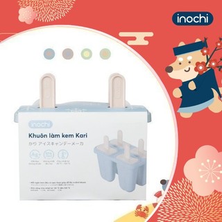 Khuôn làm kem Inochi-Kari tiện dụng màu Cam/Hồng/Xanh