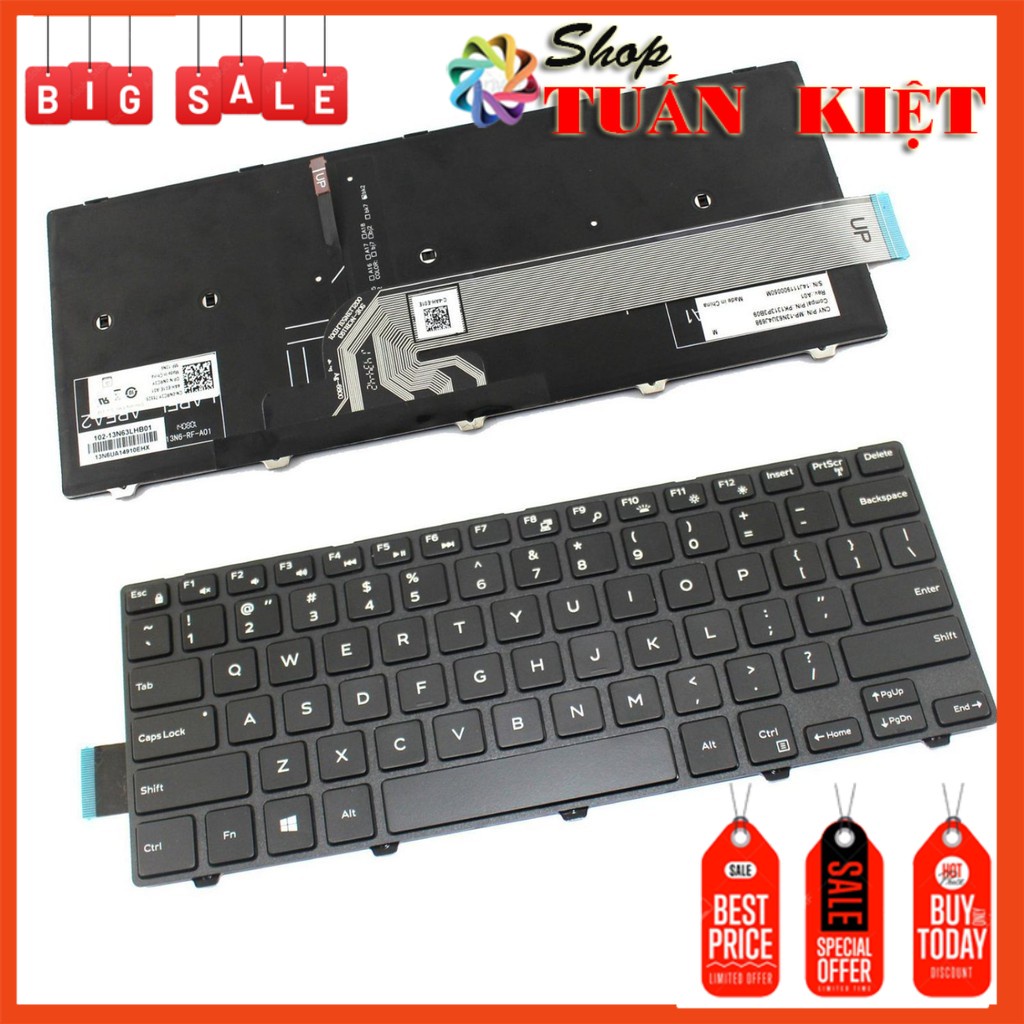 Bàn phím laptop Dell Inspiron 5455, 5447, 5448, BẢO HÀNH 6 THÁNG ĐỔI MỚI