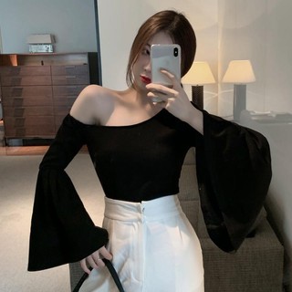 Áo Thun Tay Dài Hở Vai Quyến Rũ Thời Trang Cho Nữ