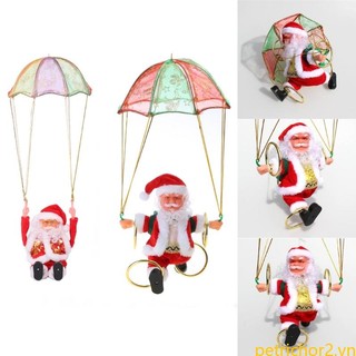 Dù đồ chơi hình ông già noel nhảy dù trang trí giáng sinh