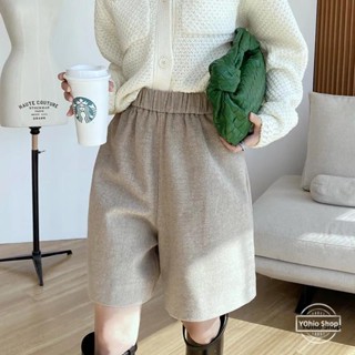  Quần Short Len Lưng Cao Co Giãn Tốt Cỡ Lớn Thời Trang Mùa Thu Cho Nữ 