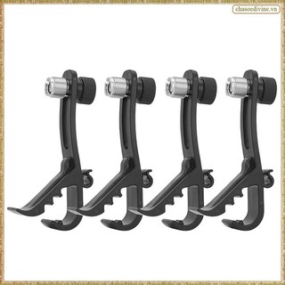 Bộ 4 Kẹp Micro Chống Sốc Có Thể Điều Chỉnh Kèm Giá Đỡ Micro Tiện Dụng