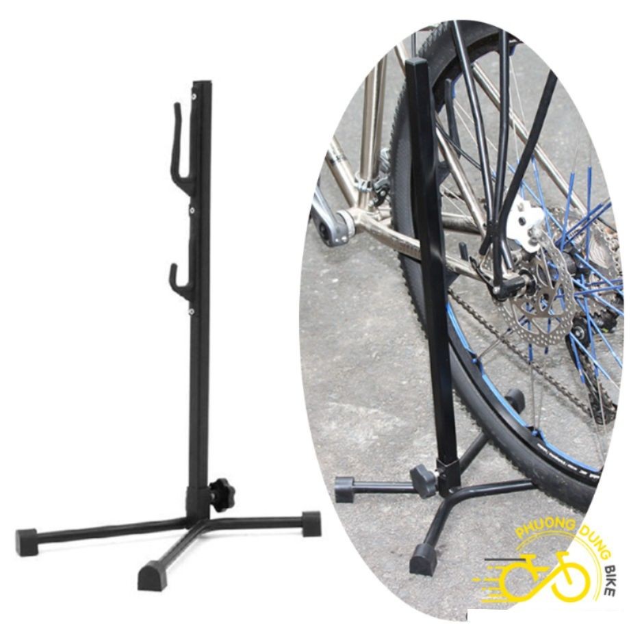 Chân chống xe đạp dựng 2 móc nhựa