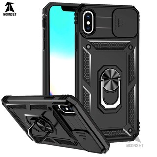 Ốp Điện Thoại Mỏng Có Vòng Trượt Bảo Vệ camera Chống Rơi Chịu Được Sức Nặng Cho iphone x xs max xr