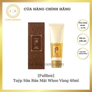 Tuýp sữa rửa mặt whoo vàng 40ml_linh korea