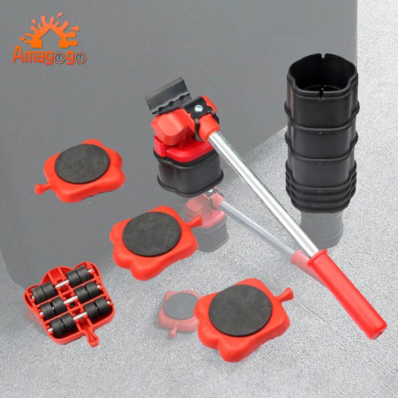 Amagogo Nhà Nâng Đồ Nội Thất Hạng Nặng Với 4 Thanh Trượt Và Di Chuyển, Thanh Trượt Tương Lai Phù Hợp Cho Máy Giặt, Tủ Quần Áo