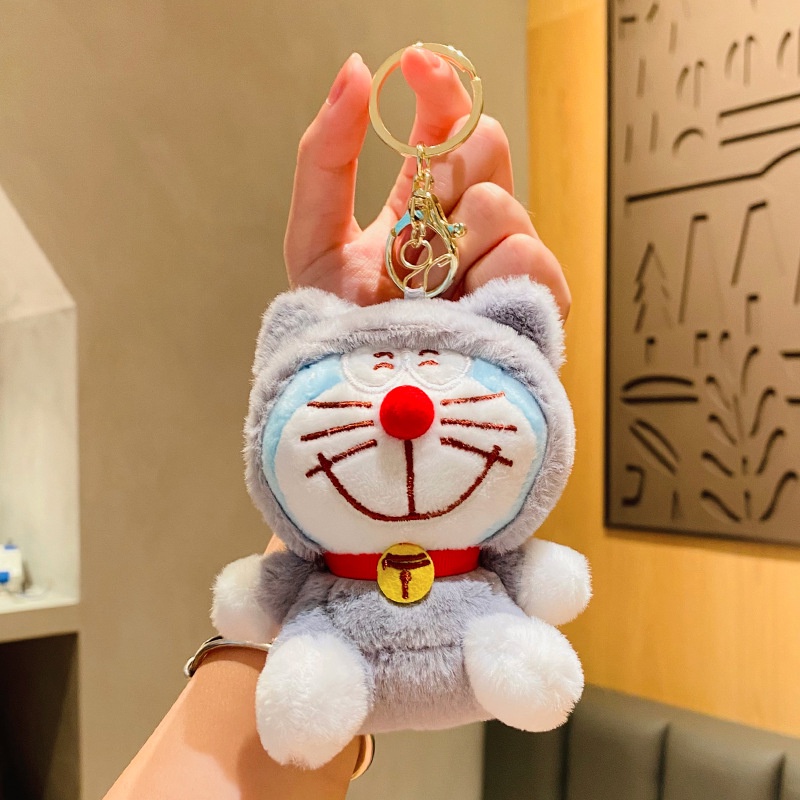 Hoạt Hình Móc Khóa Hình doraemon Nhồi Bông Đáng Yêu