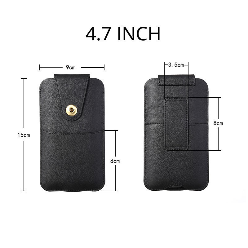 Túi Da Đeo Hông Đựng Điện Thoại Thông Minh Dạng Kẹp Cho iphone 11 11pro max 7 8 6 plus 4.7-6.5 ''