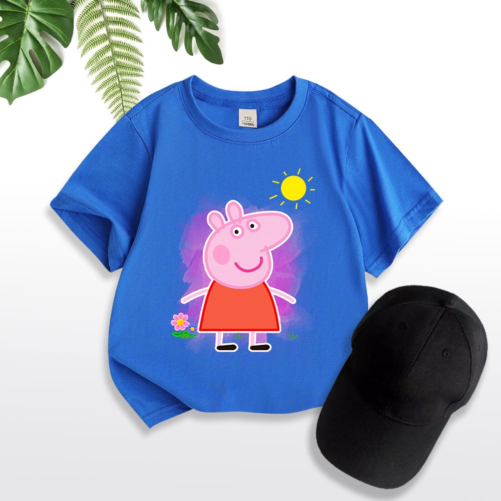 Áo thun trẻ em HEO PEPPA 2, áo thun cho bé, có big size và size người lớn, 4 màu, Anam Store