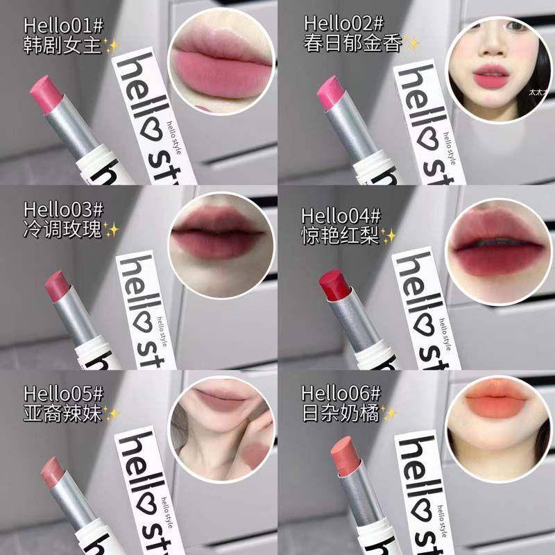 Son Môi 6 Màu Sắc Tùy Chọn Nhẹ Nhàng Chống Thấm Nước Lâu Trôi