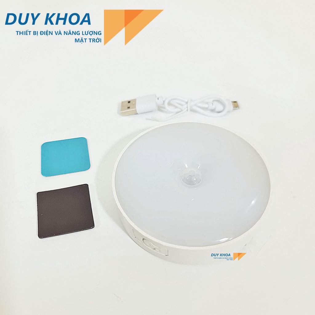 Đèn Cảm Biến Chuyển Động Lưu điện 30 ngày Thông Minh Ban Đêm Có thể đổi màu
