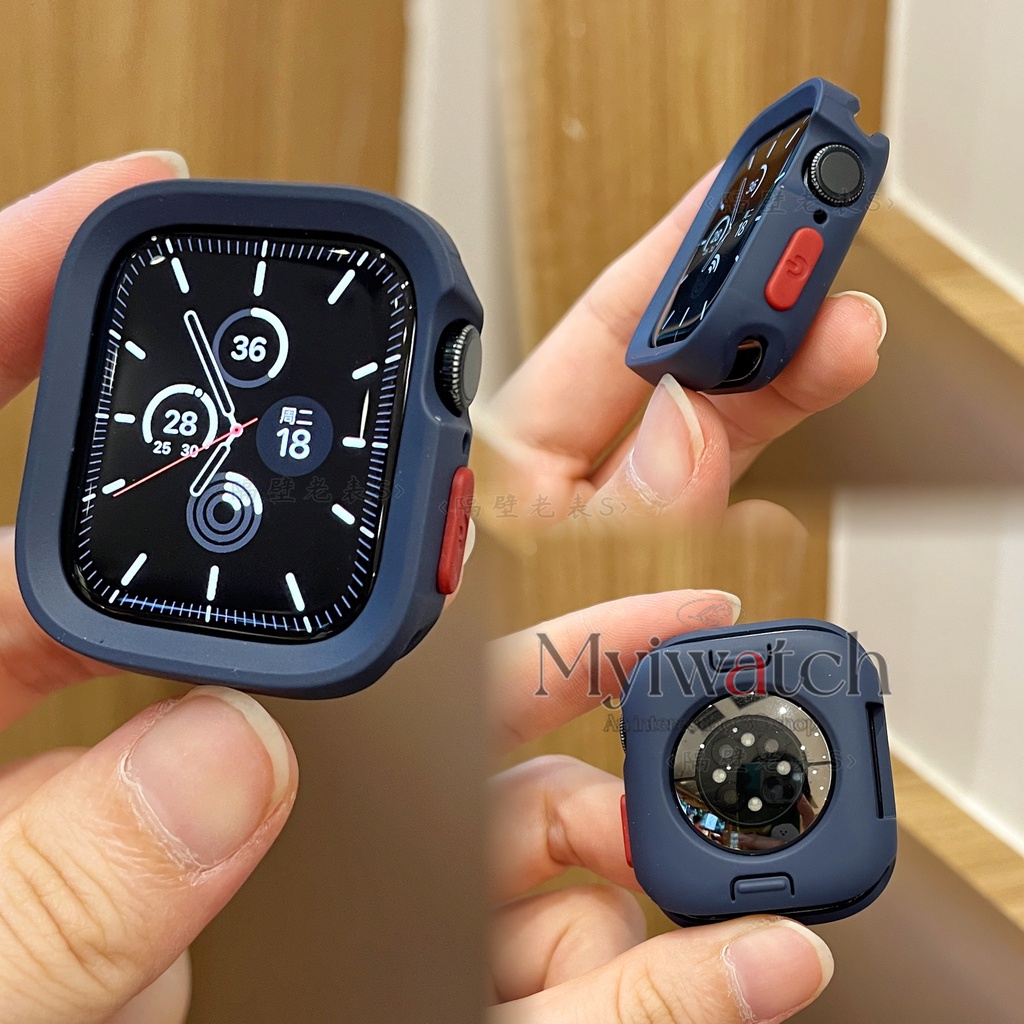 Ốp Điện Thoại tpu Mềm Dày Dặn Chống Rơi Cho apple watch series 9 8 ultra 7 6 se 5 4 49mm 40mm 44mm 41mm 45mm