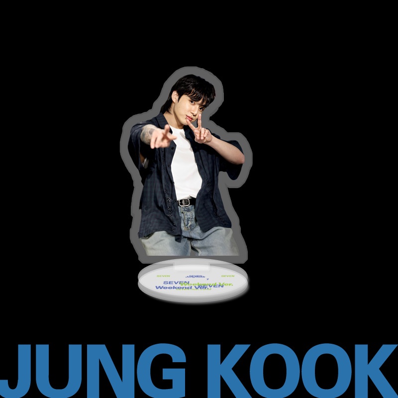 Tượng Trưng Bày Nhân Vật jungkook Hai Mặt Bằng acrylic