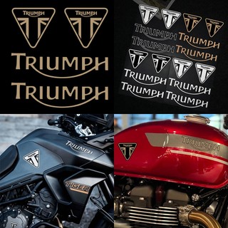 Đề Can Phản Quang In logo triumph bobber Dán Trang Trí Mũ Bảo Hiểm Xe Mô Tô