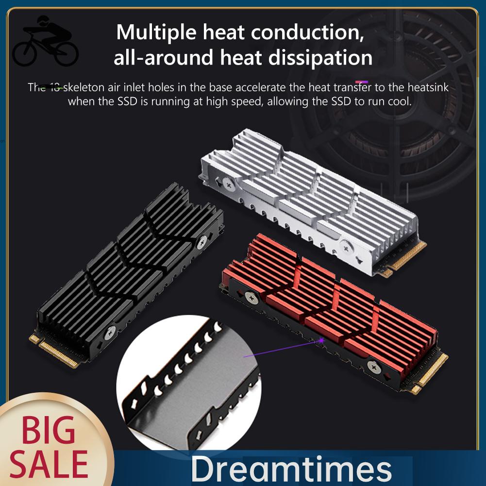 Bộ Tản Nhiệt Làm Mát m.2 2280 ssd nvme ngff Cho Máy Chơi game ps5 dreamtimes1.vn