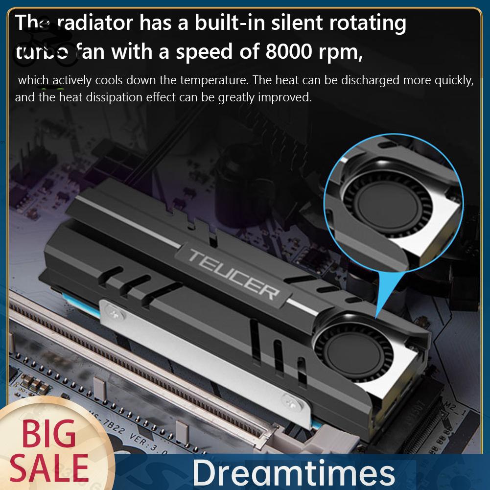 Quạt Tản Nhiệt Đĩa Cứng 3Pin m.2 1.vn Cho nvme ngff 2280 ssd