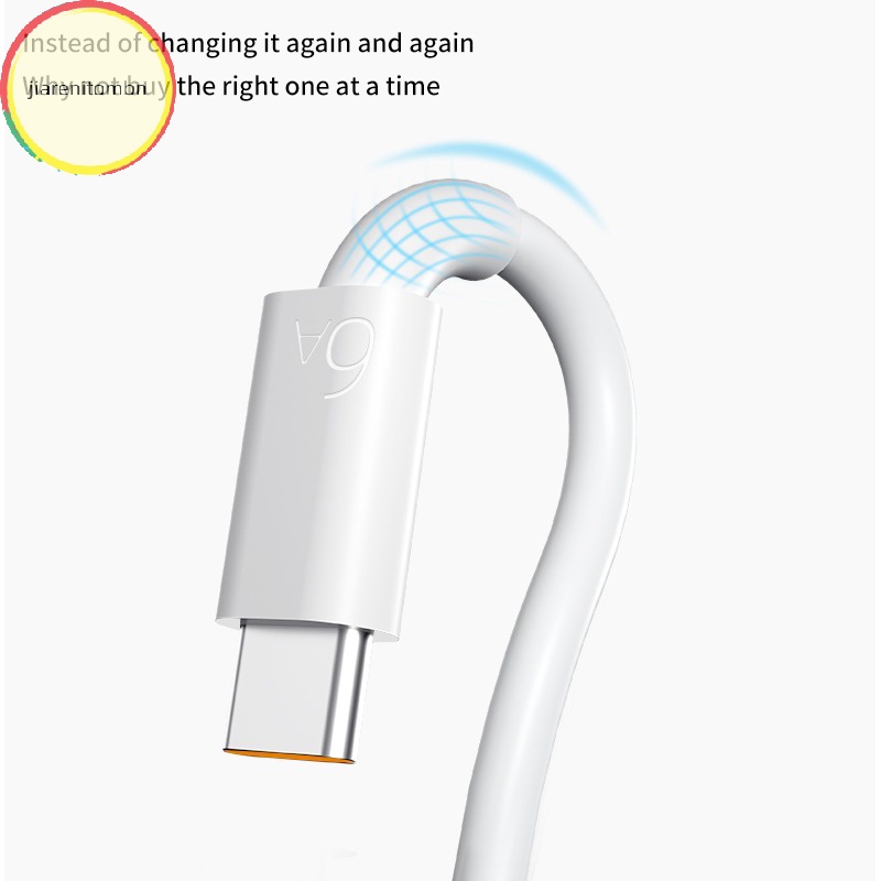 Cáp Sạc Nhanh jiarenitombn 66w 6a Cổng usb type c Cho xiaomi redmi poco huawei honor oppo vivo oneplus
