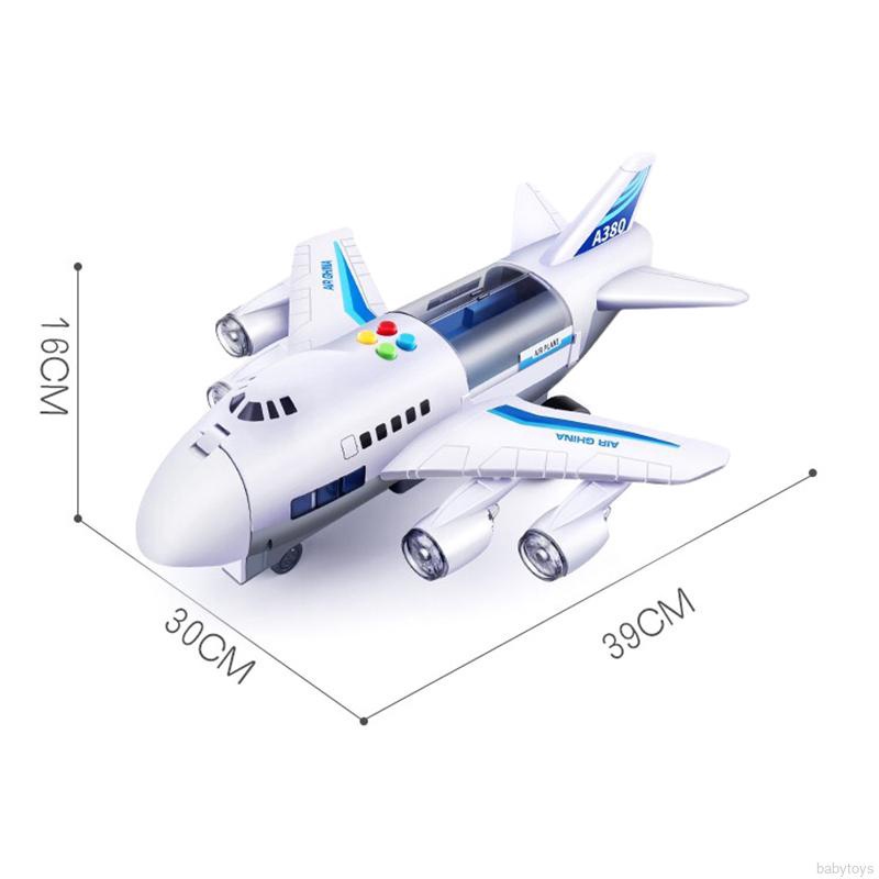 Biến dạng Âm nhạc Mô phỏng Theo dõi quán tính Đồ chơi trẻ em Máy bay chở khách kích thước lớn Trẻ em Máy bay chở khách Xe đồ chơi
