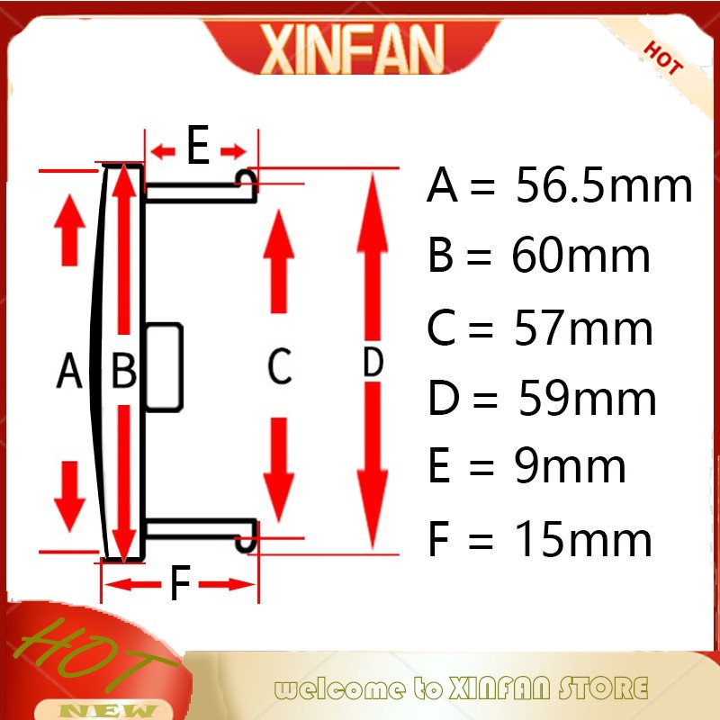 Set 4 Nắp Đậy Trục Bánh Xe Hơi 60mm  56mm / 56.5mm Thay Thế Chuyên Dụng