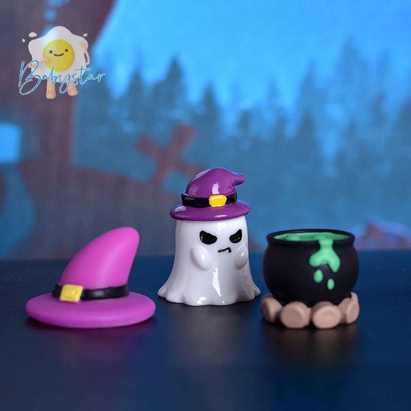 Mô Hình Ma Cà Rồng Bí Ngô mini Bằng Nhựa resin Trang Trí halloween Mới