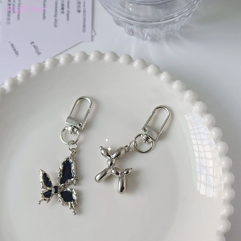 Qfeel Móc Chìa Khóa Hình Chú Chó Và Bong Bóng Cá Tính Vui Nhộn Dùng Làm Quà Tặng Cho Bạn Gái / Bạn Gái Mới