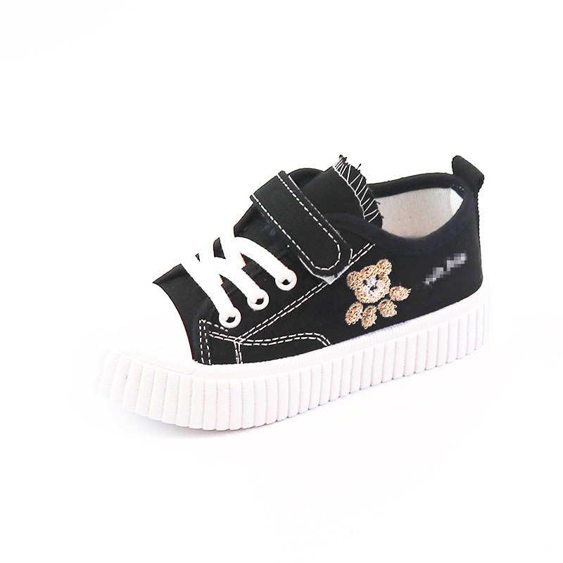 Thể thao giày nữ trẻ em Giày Thể Thao Vải canvas Thời Trang Xuân Thu 2023 Mới Cho Bé Gái