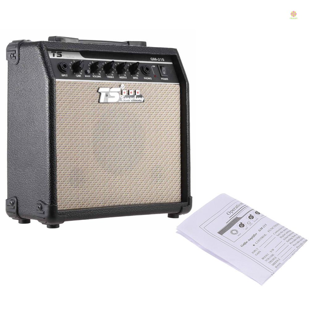 Nicephoto Bộ Khuếch Đại Âm Thanh Đàn guitar Điện Chuyên Nghiệp gm-215 15w Với Loa 3 Băng Tần eq 5 "