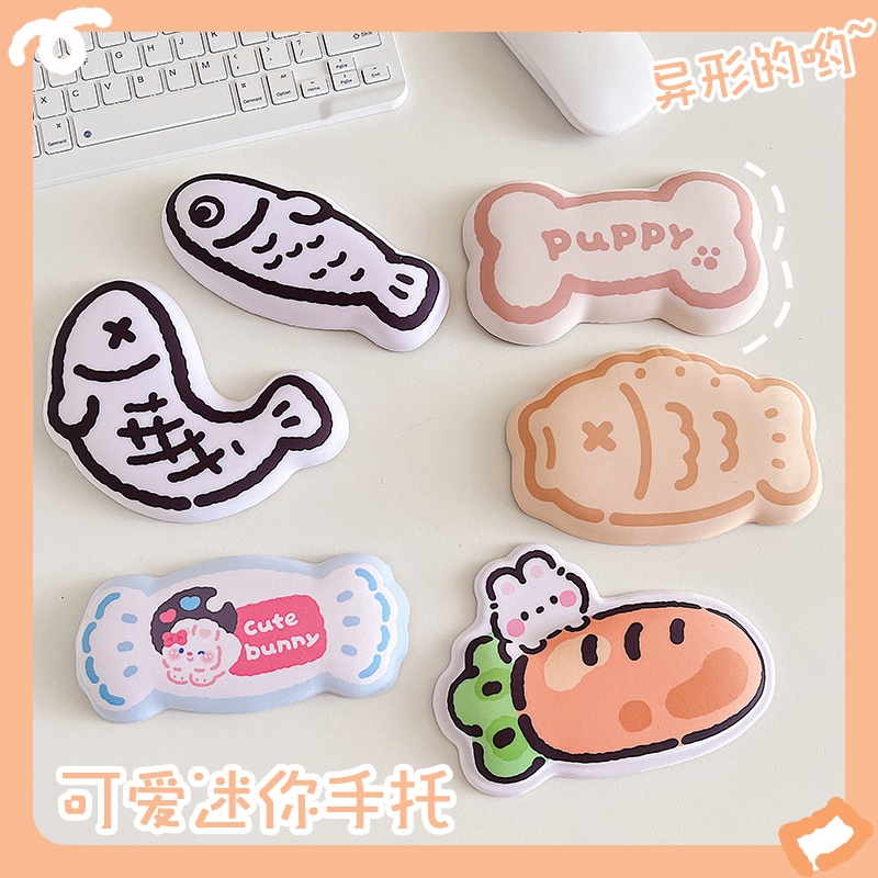 Đệm Cổ Tay Sử Dụng Chuột Máy Tính Bằng silicone Hình Cá mini Dễ Thương