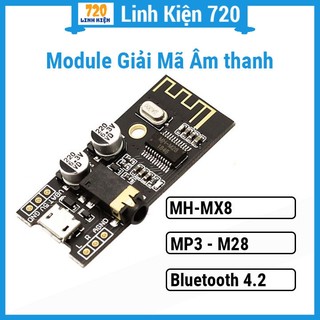 Module bluetooth 4.2 mh-mx8 mạch giải mã âm thanh mp3 m18 m28