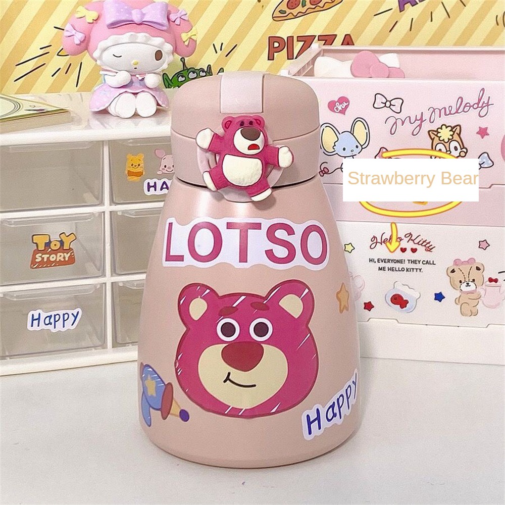 ☢ Miếng dán cốc nước hoạt hình Cậu bé ba mắt Gấu dâu Tài khoản tự làm Nhãn dán chống thấm nước Máy tính xách tay Mũ bảo hiểm Nhãn dán trang trí